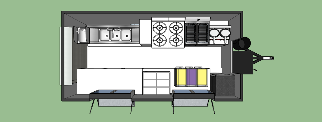 street food truck layout